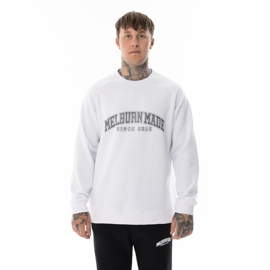 MELBURN MADE CREW NECK WHITE