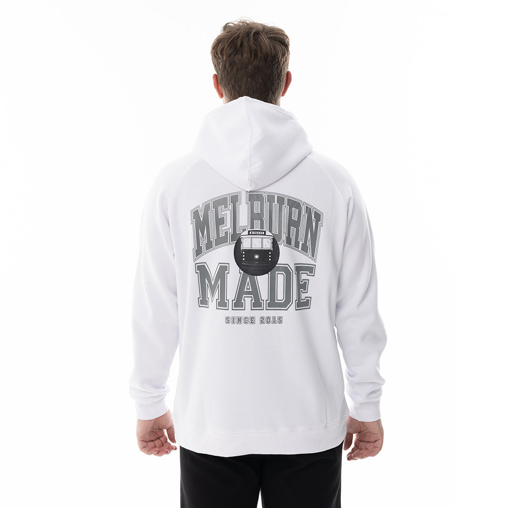 WHITE MELBURN MADE HOODIE